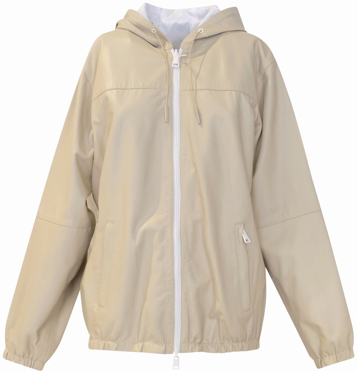P.A.R.O.S.H. PAROSH D431707 038 MITRA TAUPE LEATHER JACKET Grijs