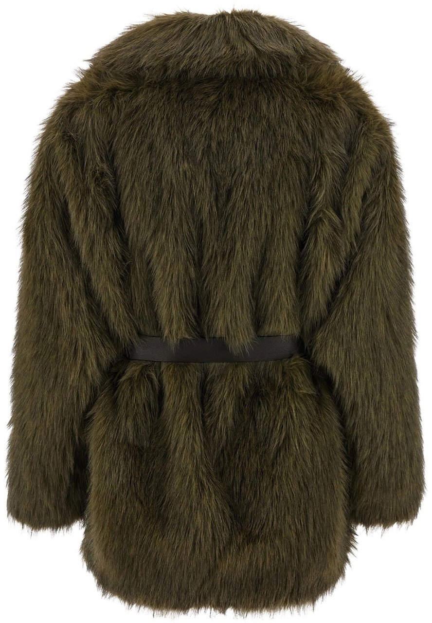 P.A.R.O.S.H. Coats Fantasia Verde Oliva Groen