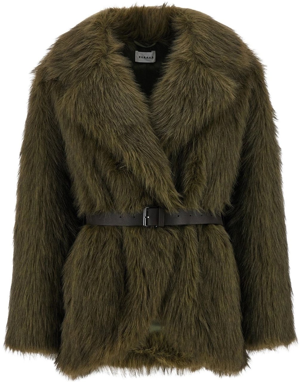 P.A.R.O.S.H. Coats Fantasia Verde Oliva Groen