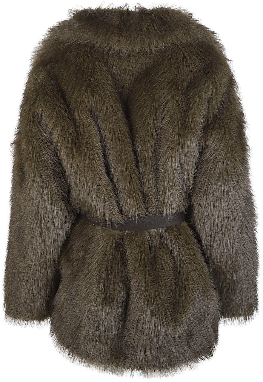 P.A.R.O.S.H. Portal Ecofur Jacket Green Groen