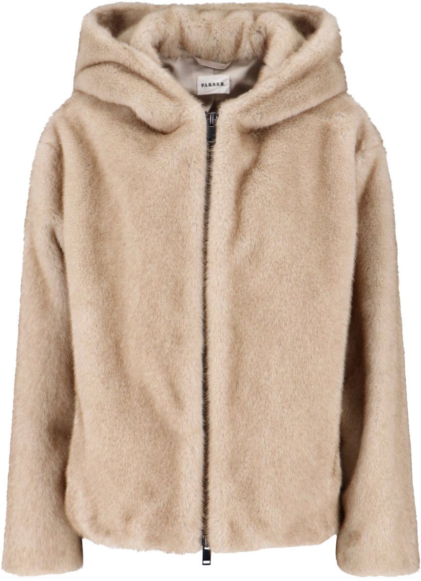 P.A.R.O.S.H. Coats Fantasia Sabbia Beige