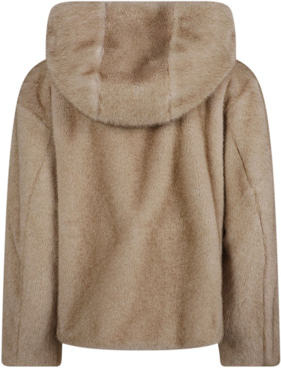 P.A.R.O.S.H. Pulse26 Faux Fur Jacket Nude Beige