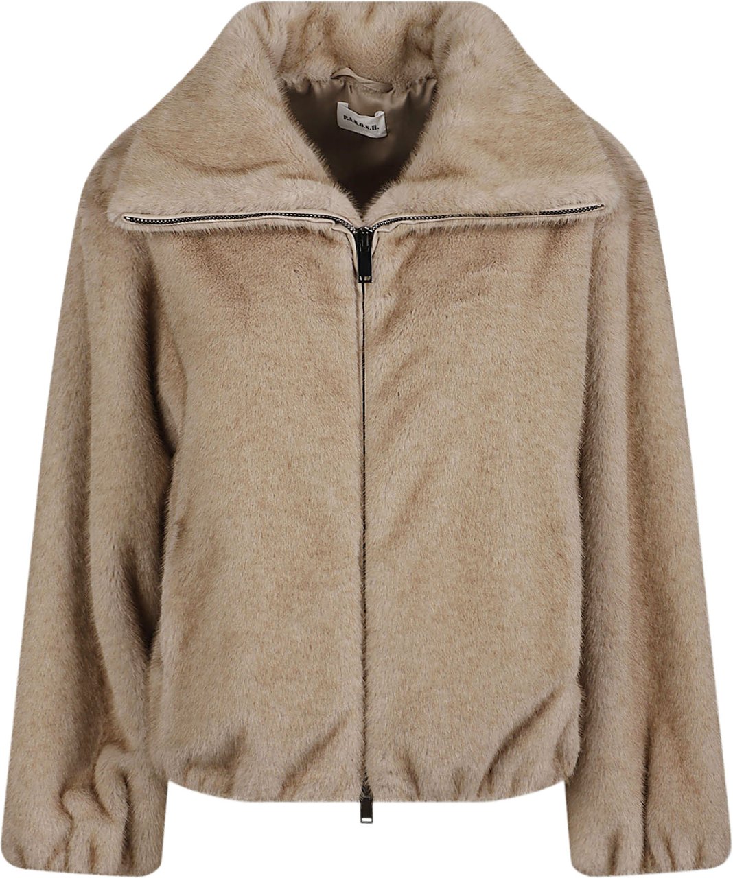 P.A.R.O.S.H. Pulse26 Faux Fur Jacket Nude Beige