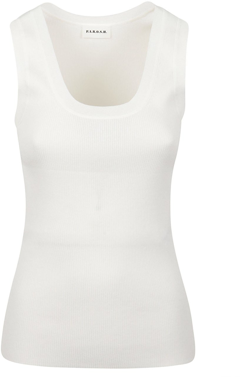 P.A.R.O.S.H. Cipria26 Tank Top Nude Beige