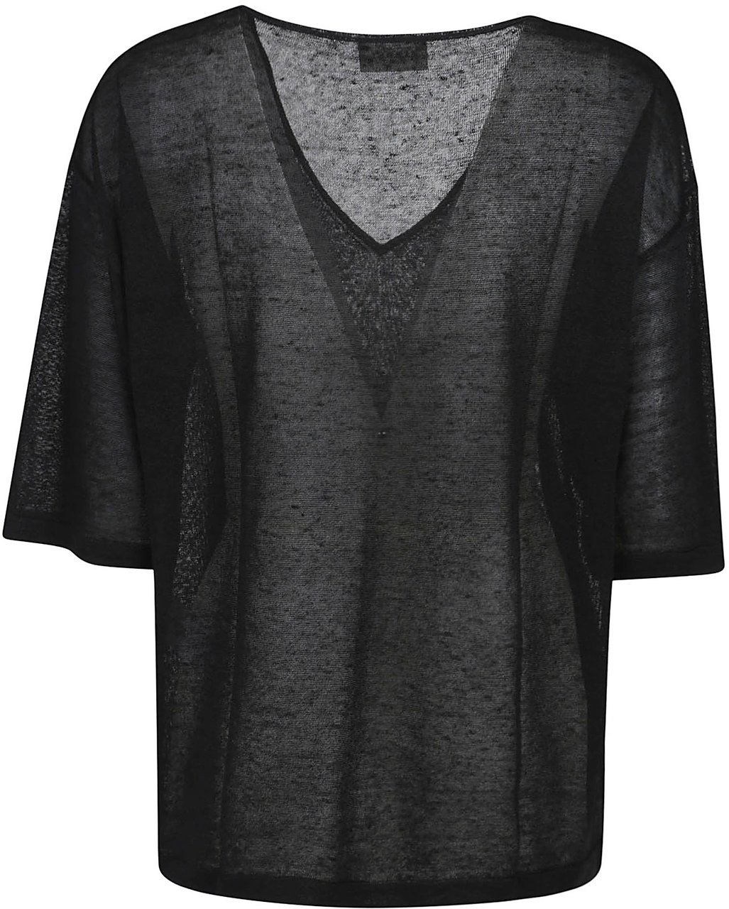 P.A.R.O.S.H. Babylon Short Sleeve Sweater Black Zwart