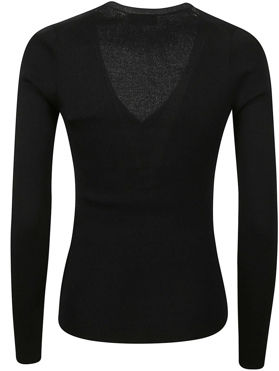 P.A.R.O.S.H. Cipria26 V Neck Long Sleeve Sweater Black Zwart