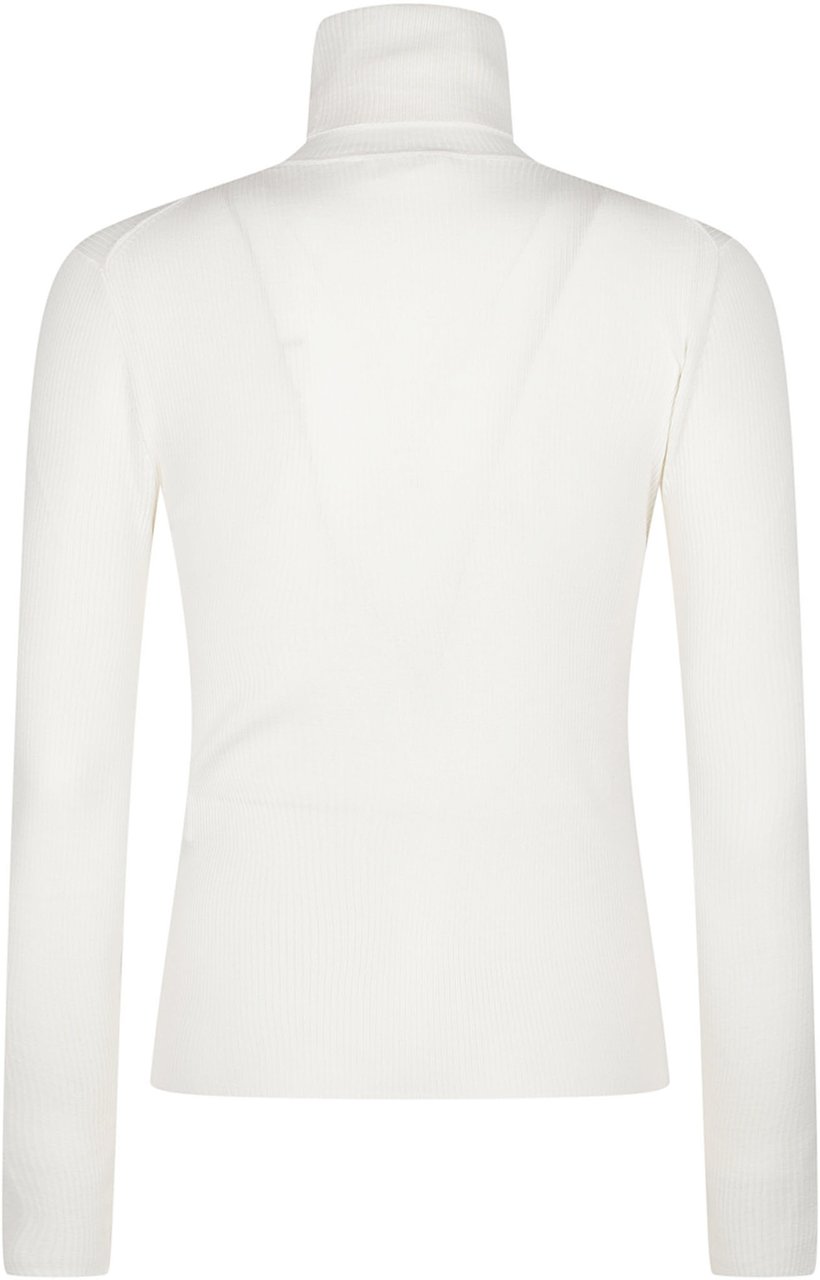P.A.R.O.S.H. Long Turtle Neck Long Sleeve Sweater Nude Beige