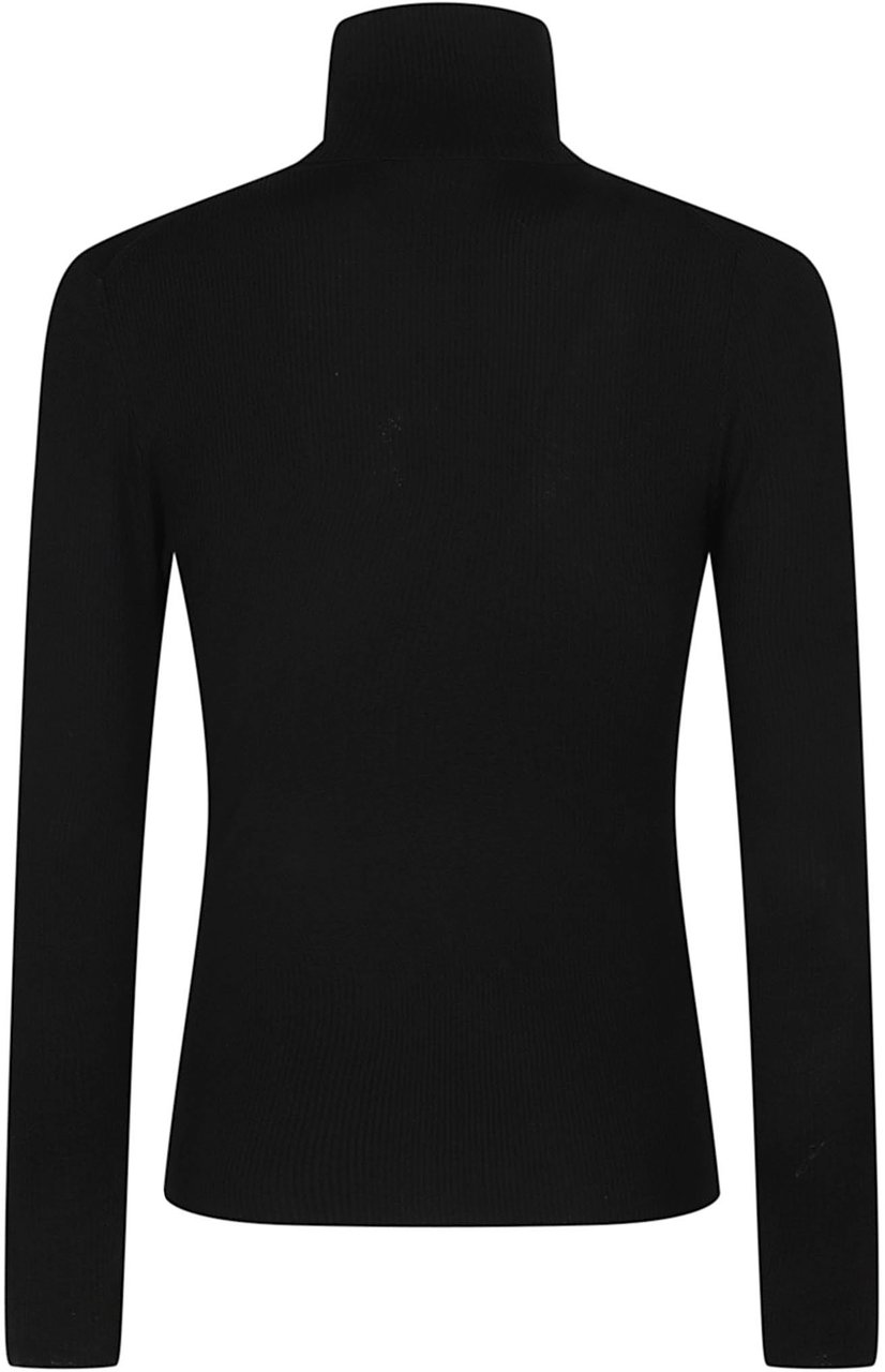 P.A.R.O.S.H. Long Turtle Neck Long Sleeve Sweater Black Zwart