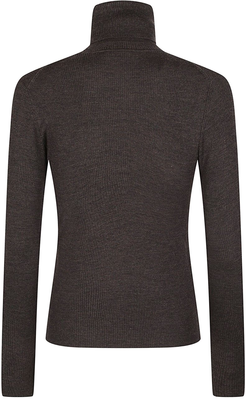 P.A.R.O.S.H. Long Turtle Neck Long Sleeve Sweater Brown Bruin