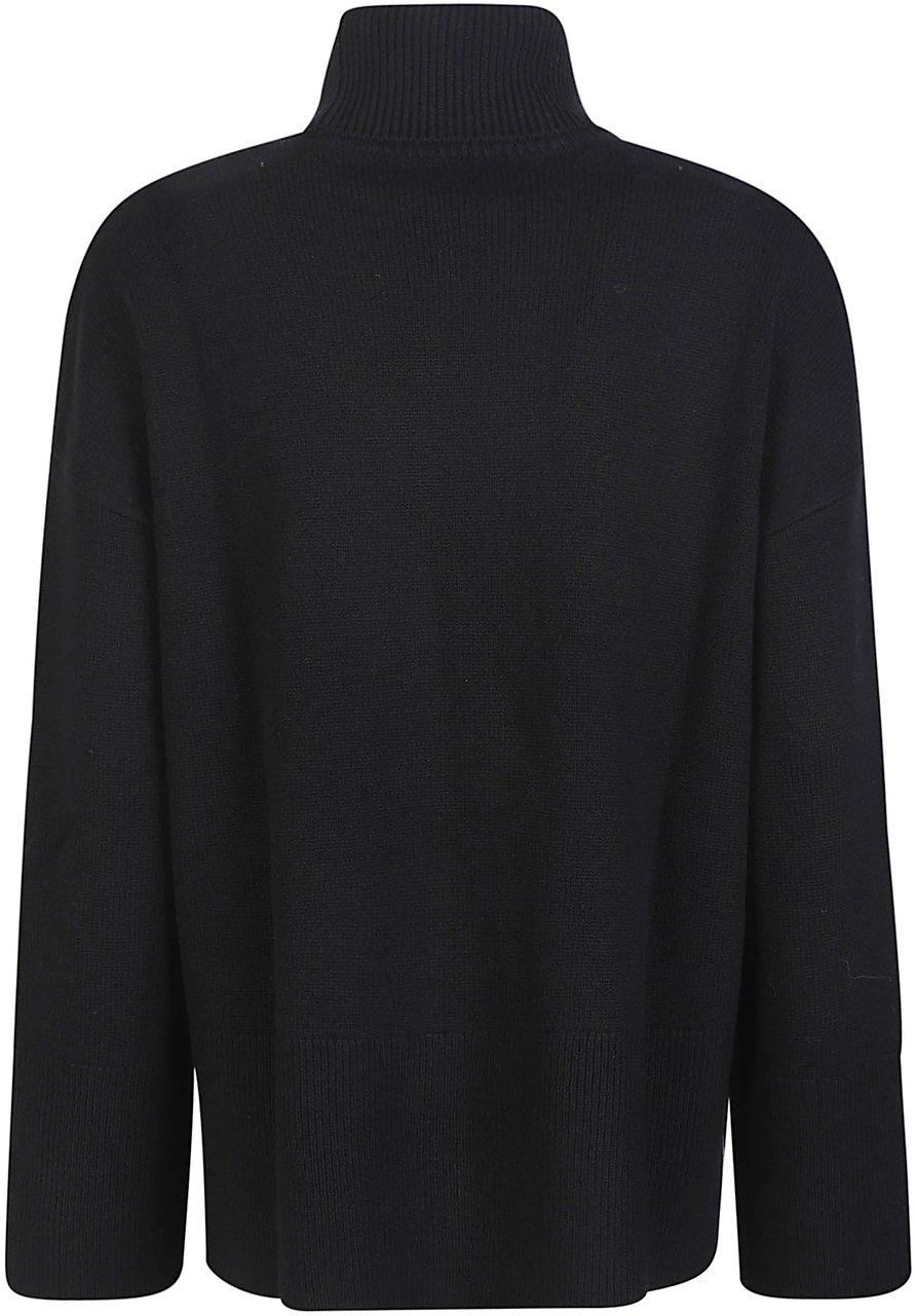 P.A.R.O.S.H. Loira Turtle Neck Sweater Black Zwart