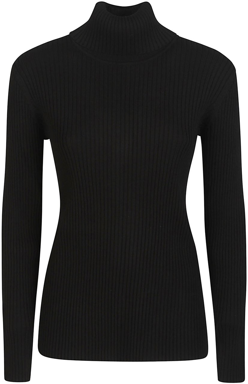 P.A.R.O.S.H. Rilla Turtle Neck Sweater Black Zwart