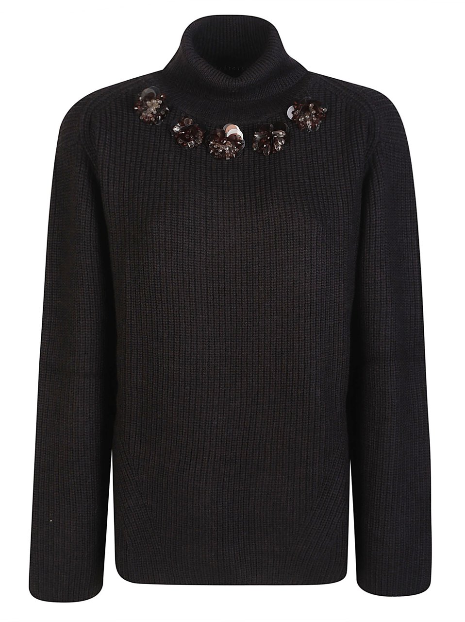 P.A.R.O.S.H. Ladyblum Turtle Neck Sweater Brown Bruin