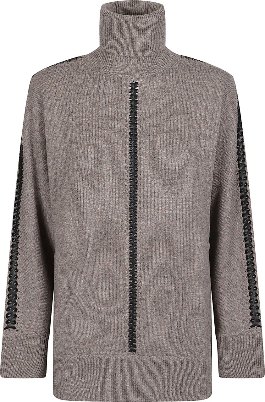 P.A.R.O.S.H. Liller Turtle Neck Long Sleeve Sweater Grey Grijs