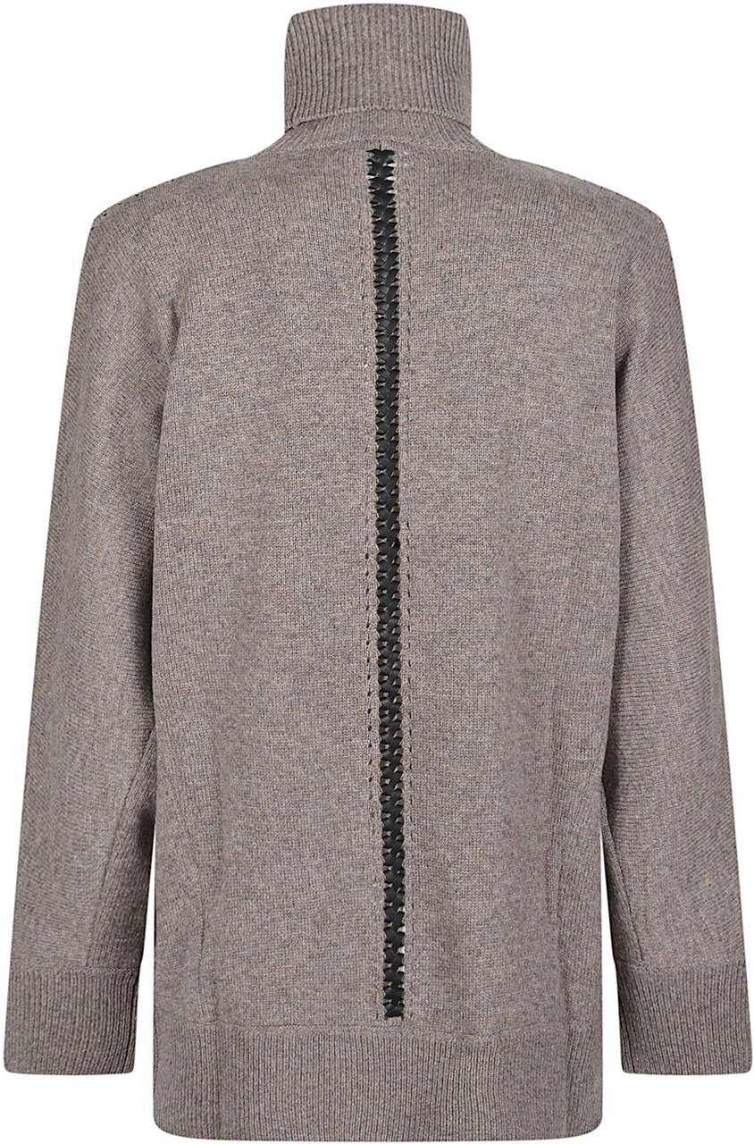 P.A.R.O.S.H. Liller Turtle Neck Long Sleeve Sweater Grey Grijs
