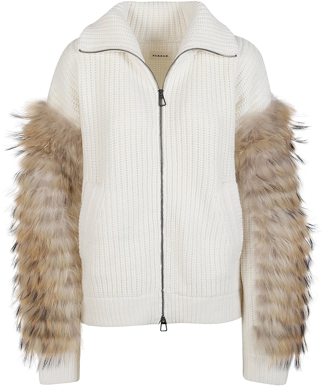 P.A.R.O.S.H. Lush Jacket Nude & Neutrals Beige