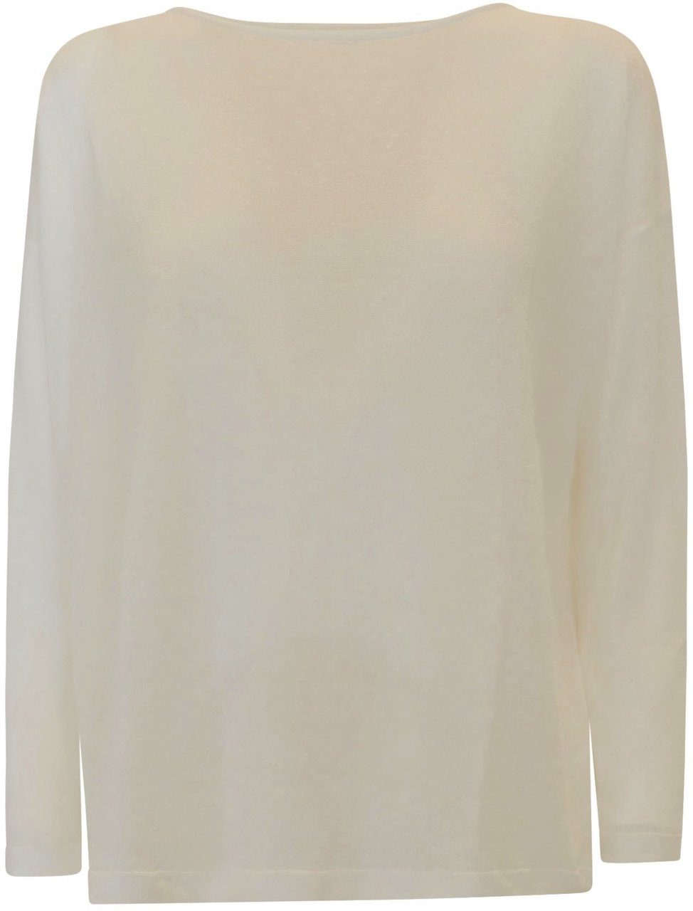 P.A.R.O.S.H. PAROSH D540886 002 BABYLON IVORY LINEN/VISCOSE SWEATER Neutraal