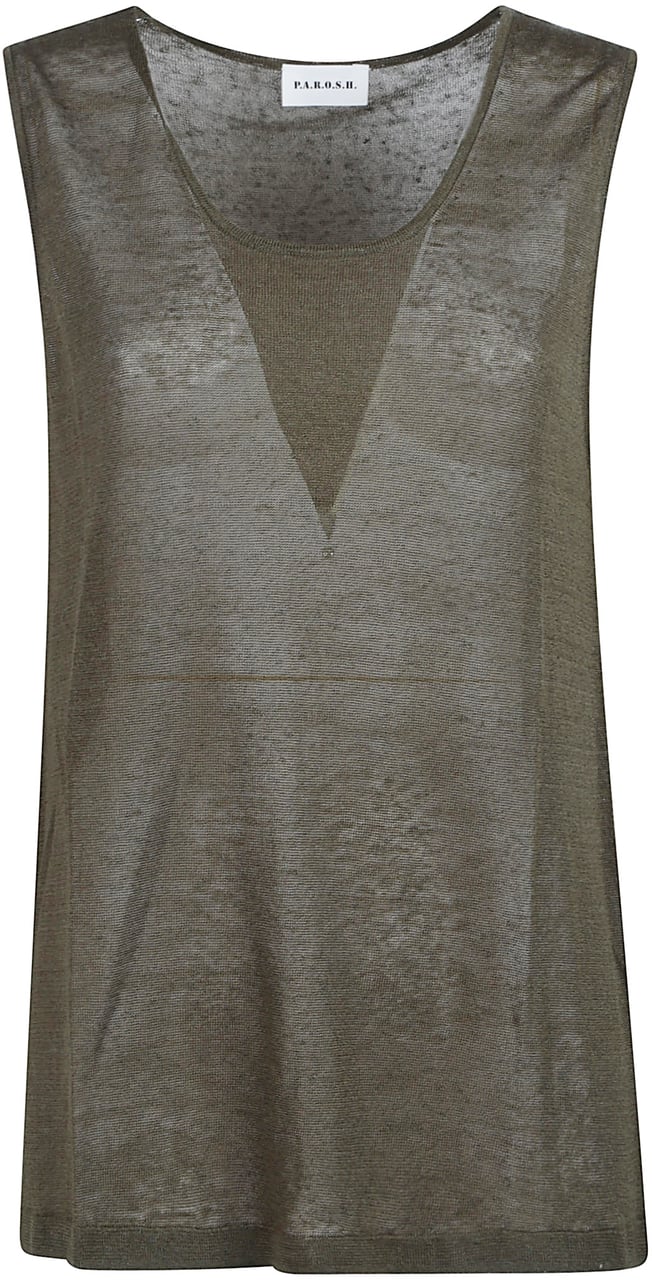 P.A.R.O.S.H. Babylon Tank Top Green Groen