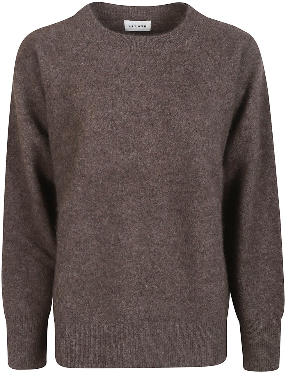 P.A.R.O.S.H. Lacoon Round Neck Sweater Brown Bruin