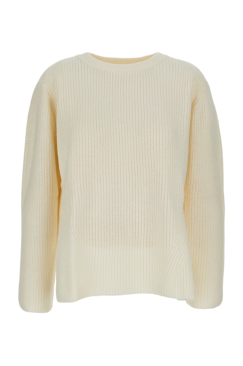 P.A.R.O.S.H. White Sweater With Classic Fit Wit