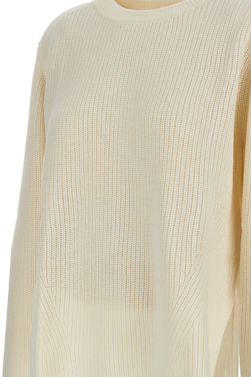 P.A.R.O.S.H. White Sweater With Classic Fit Wit