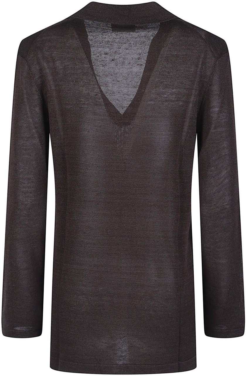 P.A.R.O.S.H. Babygirl V Neck Sweater Brown Bruin