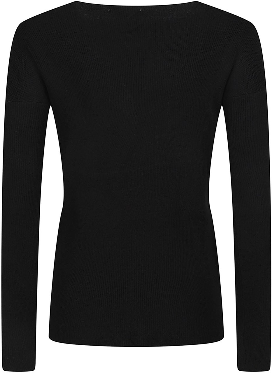 P.A.R.O.S.H. Long Sweater Black Zwart
