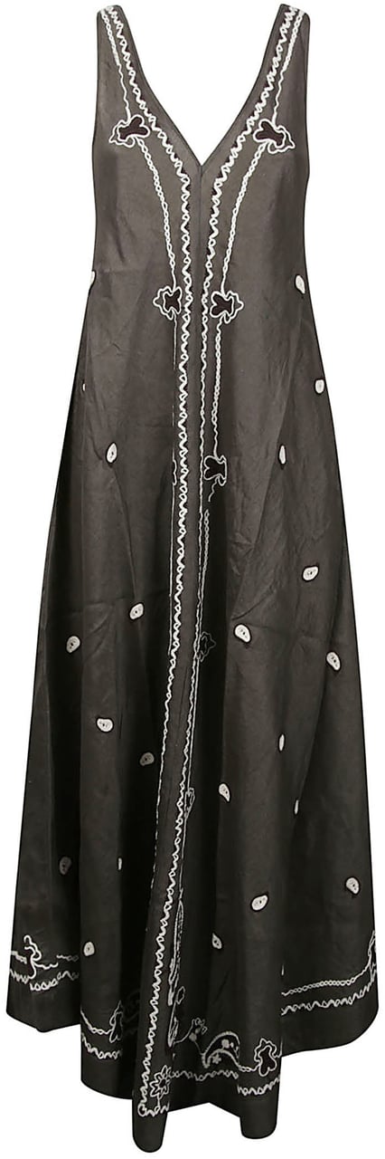 P.A.R.O.S.H. Beach26 Long Dress Green Groen