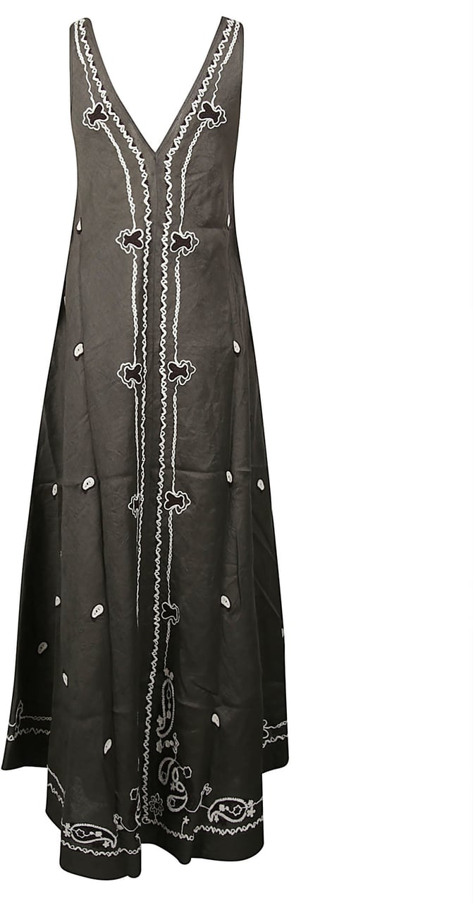 P.A.R.O.S.H. Beach26 Long Dress Green Groen