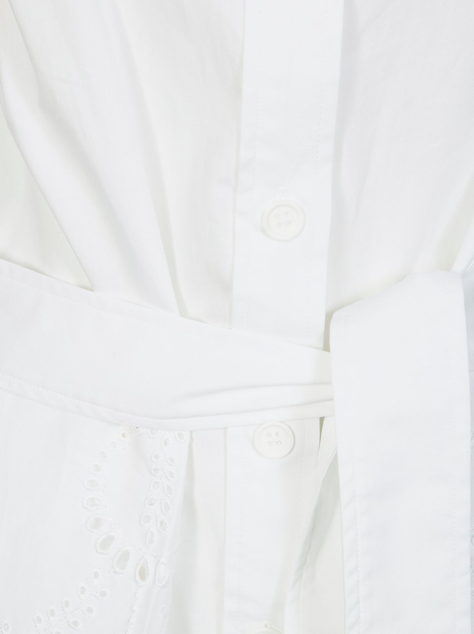 P.A.R.O.S.H. White Eyelet Embroidered Romper Wit