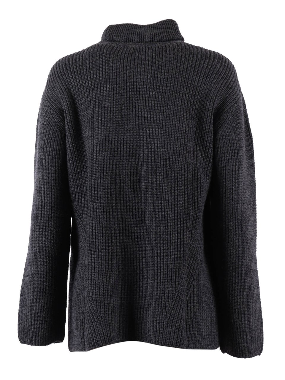 P.A.R.O.S.H. Ribbed Knit Floral Sweater Zwart
