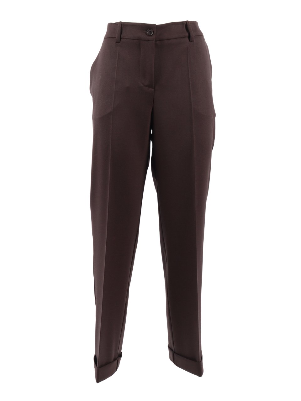 P.A.R.O.S.H. Slim Fit Tailored Pants with Design Zwart