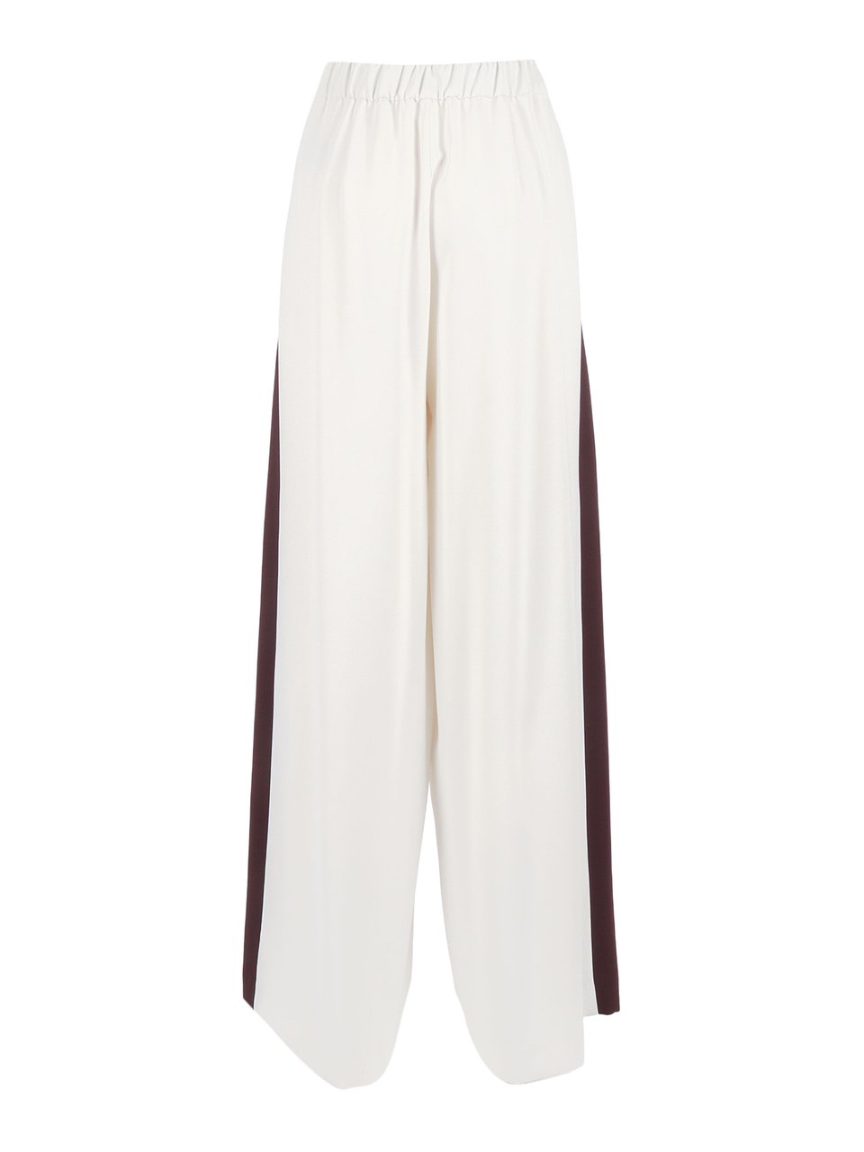 P.A.R.O.S.H. Bicolore Wide Leg Contrast Straight-Leg Pants Wit