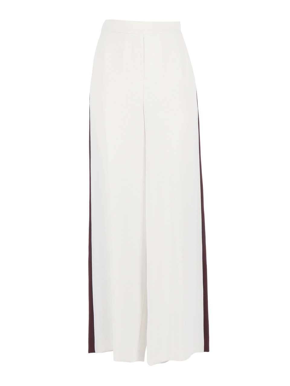 P.A.R.O.S.H. Bicolore Wide Leg Contrast Straight-Leg Pants Wit