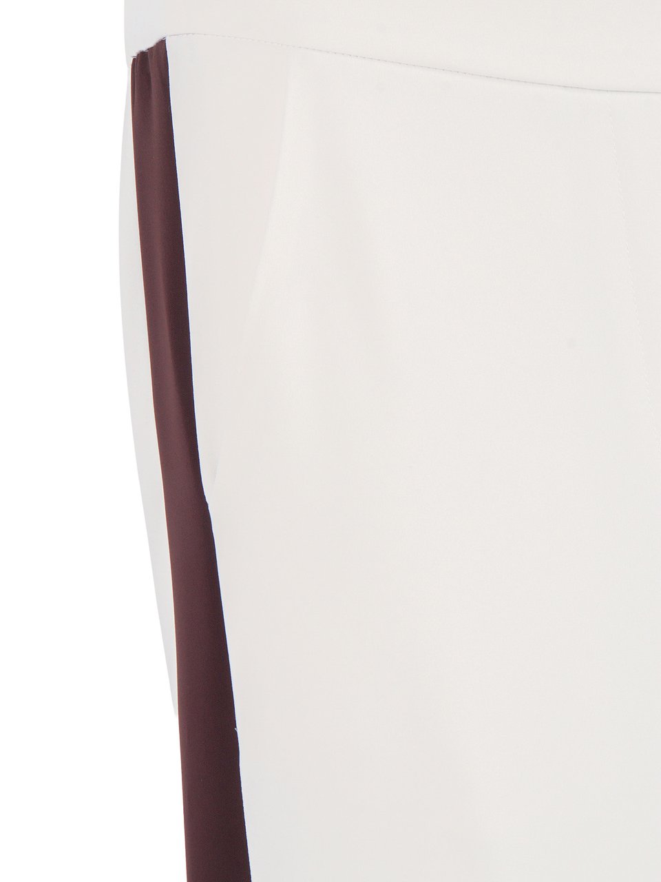 P.A.R.O.S.H. Bicolore Wide Leg Contrast Straight-Leg Pants Wit