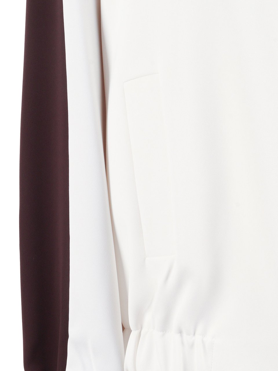 P.A.R.O.S.H. Color Blocked High Collar Jacket Wit