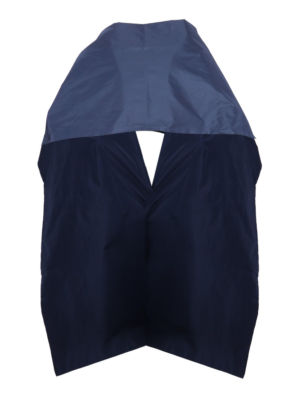P.A.R.O.S.H. Sleeveless Structured Shoulder Cover with Deep V-Neckline Zwart