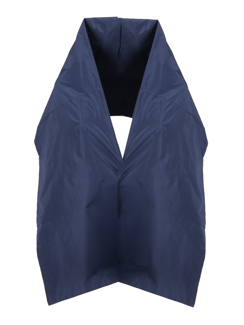 P.A.R.O.S.H. Sleeveless Structured Shoulder Cover with Deep V-Neckline Zwart