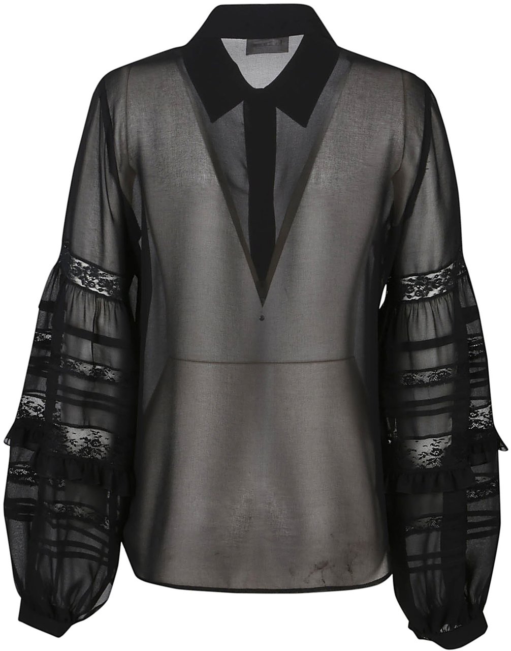P.A.R.O.S.H. Polidori Long Sleeve Shirt Black Zwart