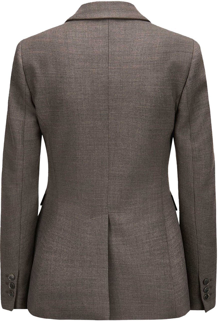 P.A.R.O.S.H. POWO DOUBLE BREASTED BLAZER BROWN Bruin