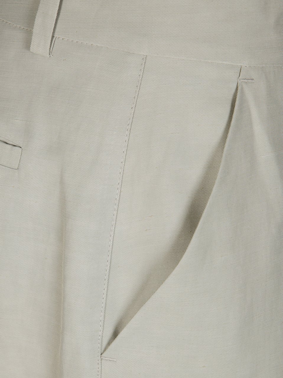 P.A.R.O.S.H. Tailored Straight-Leg Pants with Mid-Rise Waist Grijs