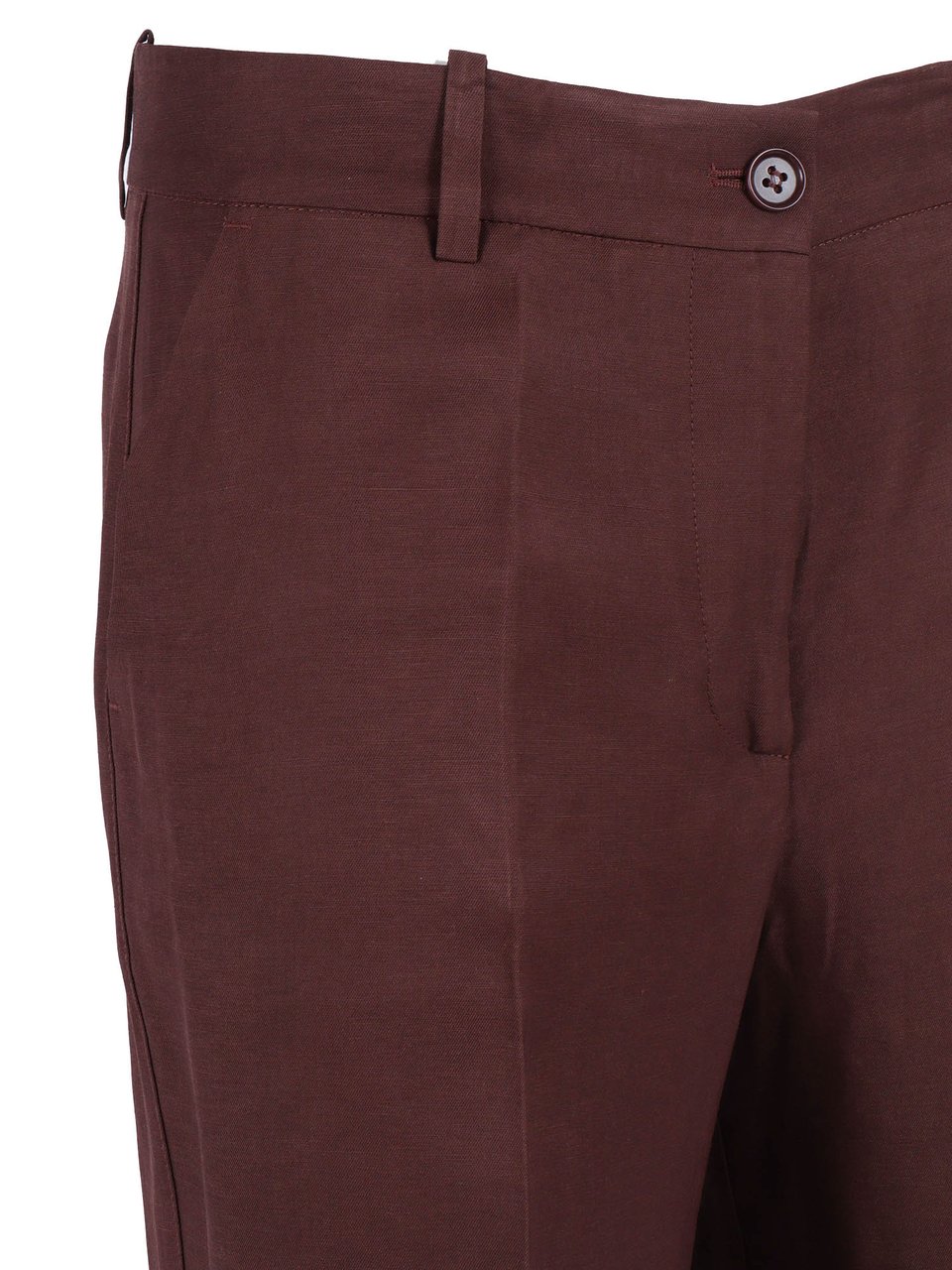 P.A.R.O.S.H. Straight Leg Subtle Sheen Straight-Leg Pants Zwart
