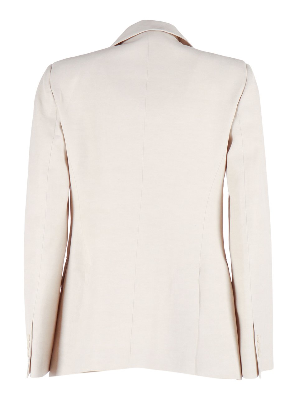 P.A.R.O.S.H. Single Breasted Structured Shoulder Blazer Neutraal