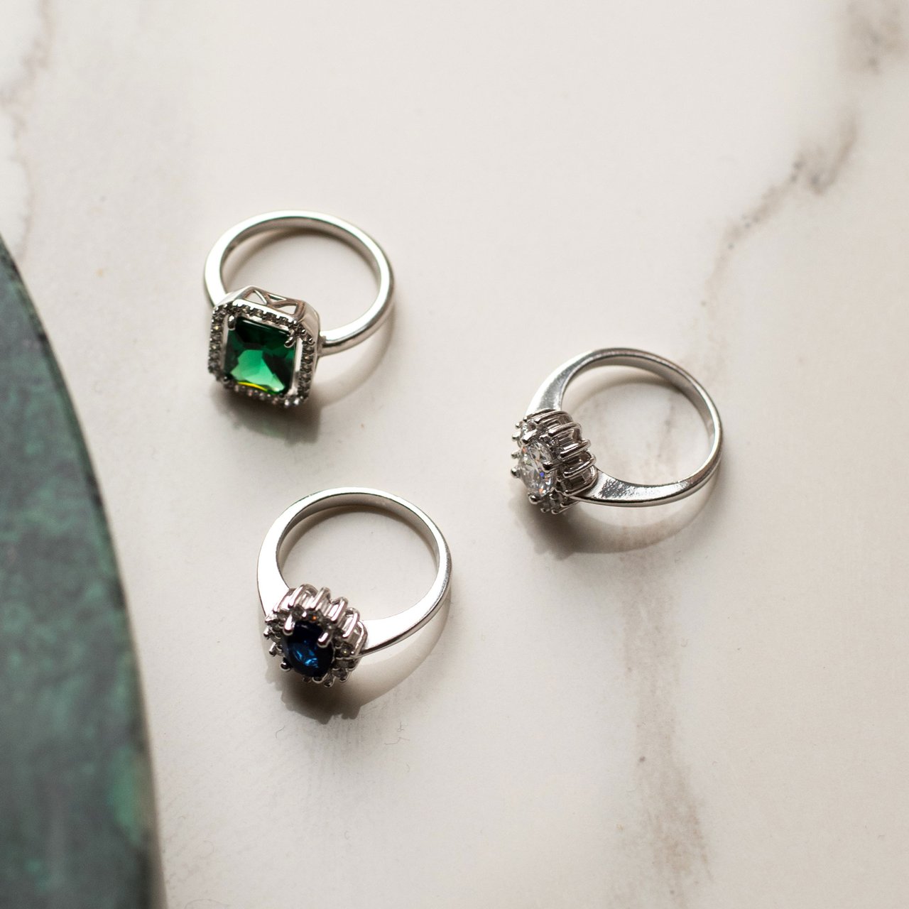 Parte di Me Mia Colore Azure Ring met Zirkonia Divers