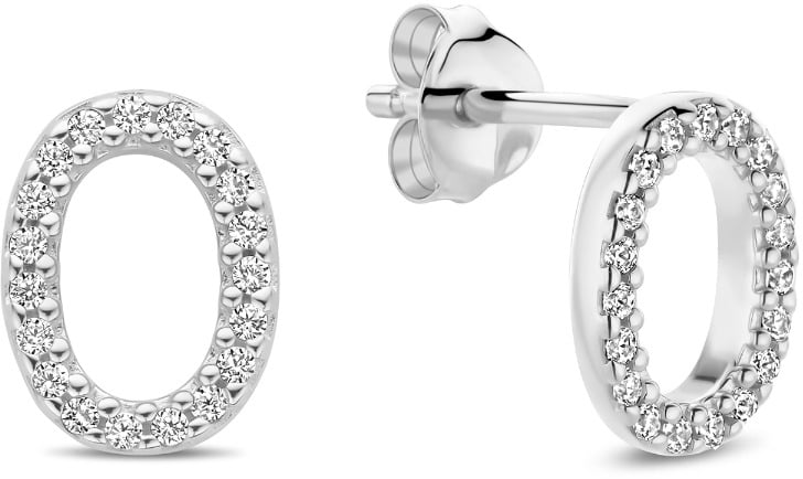 Parte di Me Bibbiena Poppi Clara Oorknoppen met Zirkonia Zilver