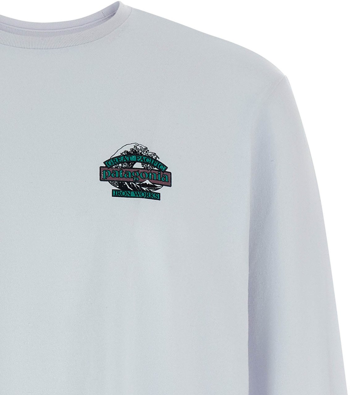 PATAGONIA White Cotton T-Shirt Wit
