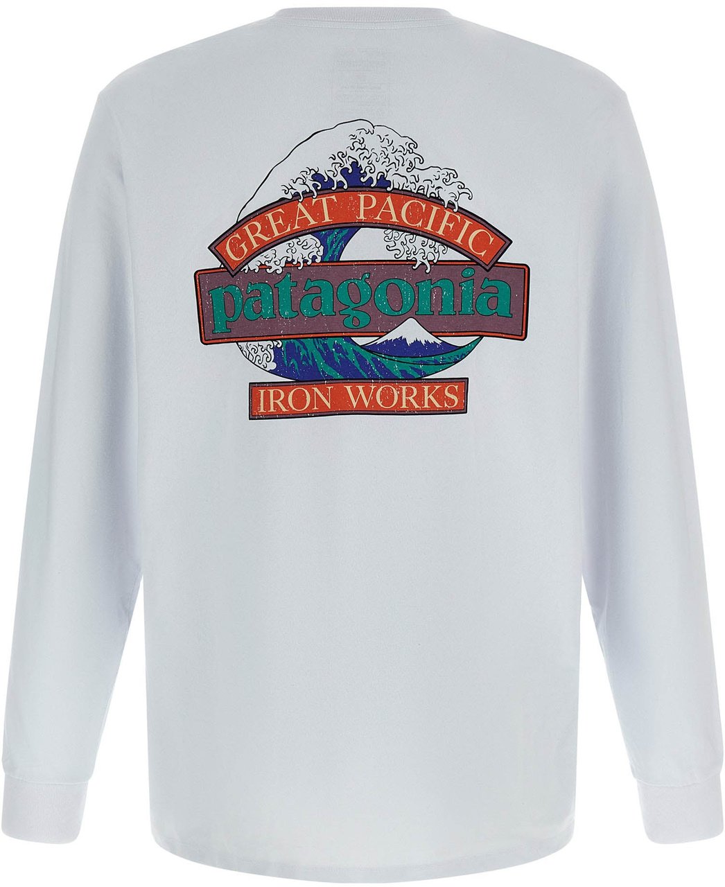 PATAGONIA White Cotton T-Shirt Wit