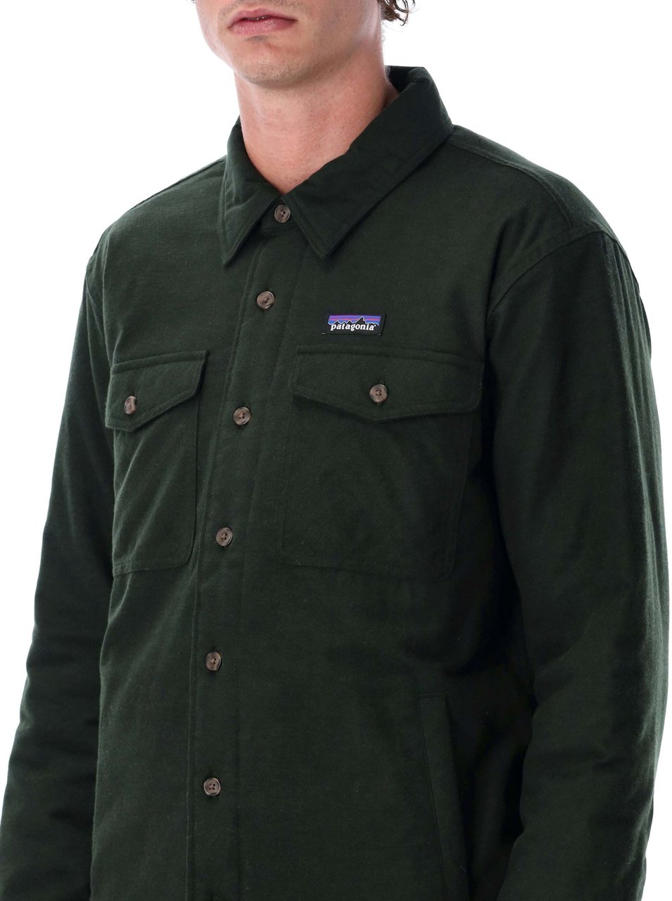 Patagonia Fjord Flanel Shirt Old Growth Green Groen