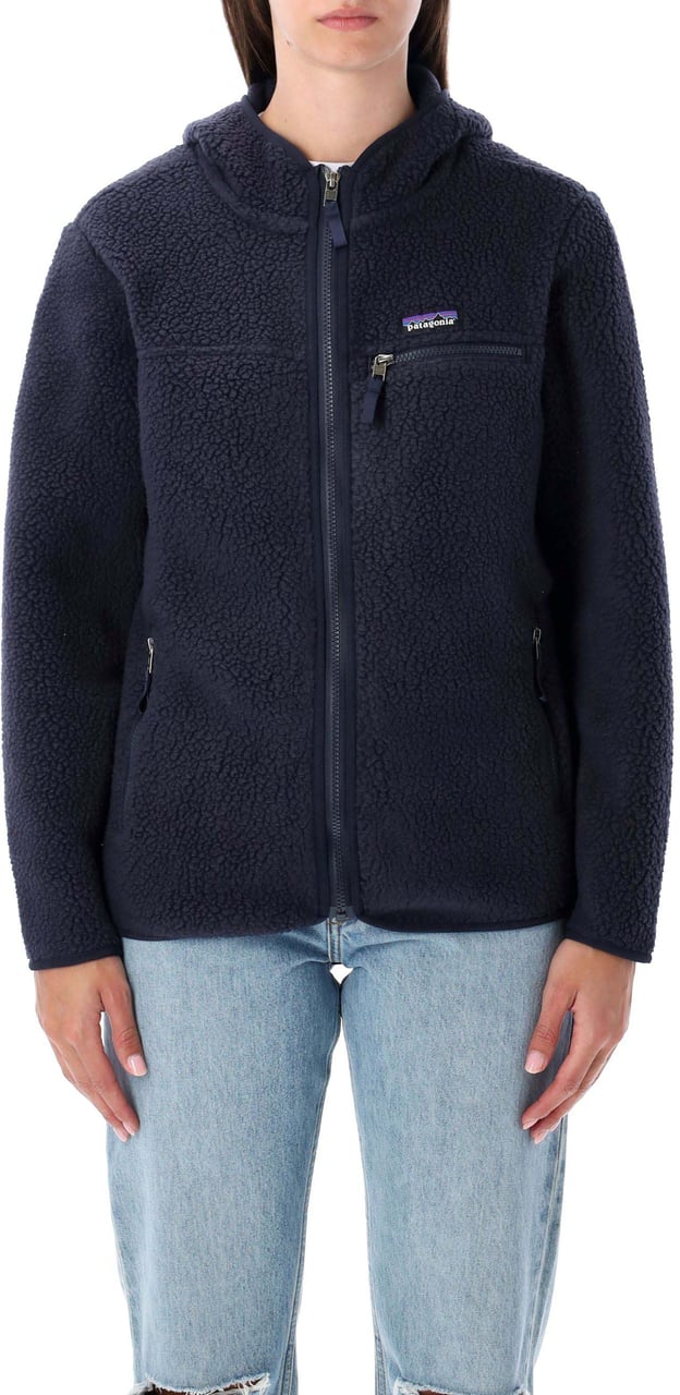 Patagonia Retropile Hoodie Sunken Blue Blauw