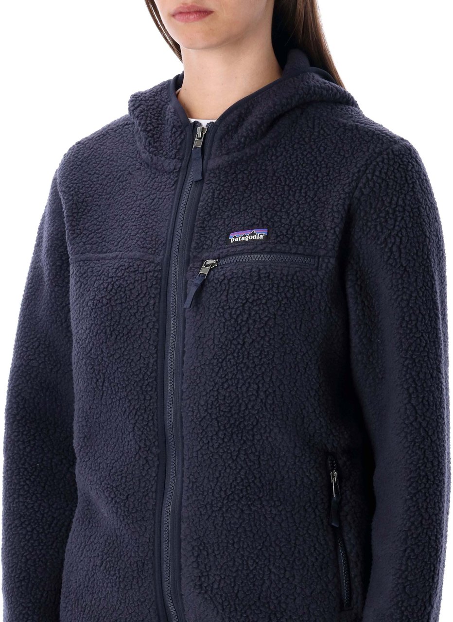 Patagonia Retropile Hoodie Sunken Blue Blauw