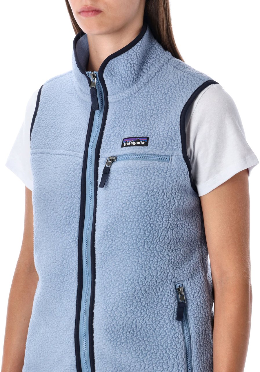 Patagonia Retropile Vest Blu Blauw